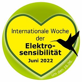 Woche der Elektrosensibilität 2022 gelbes Herz